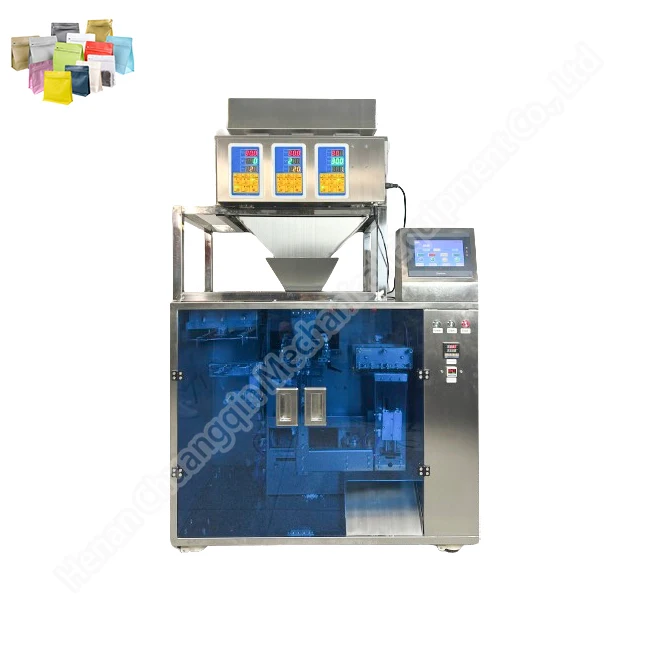 Automatic Pouch Packing Machine, Multifunctional Popcorn and Flour Packaging Equipment for Business Startups