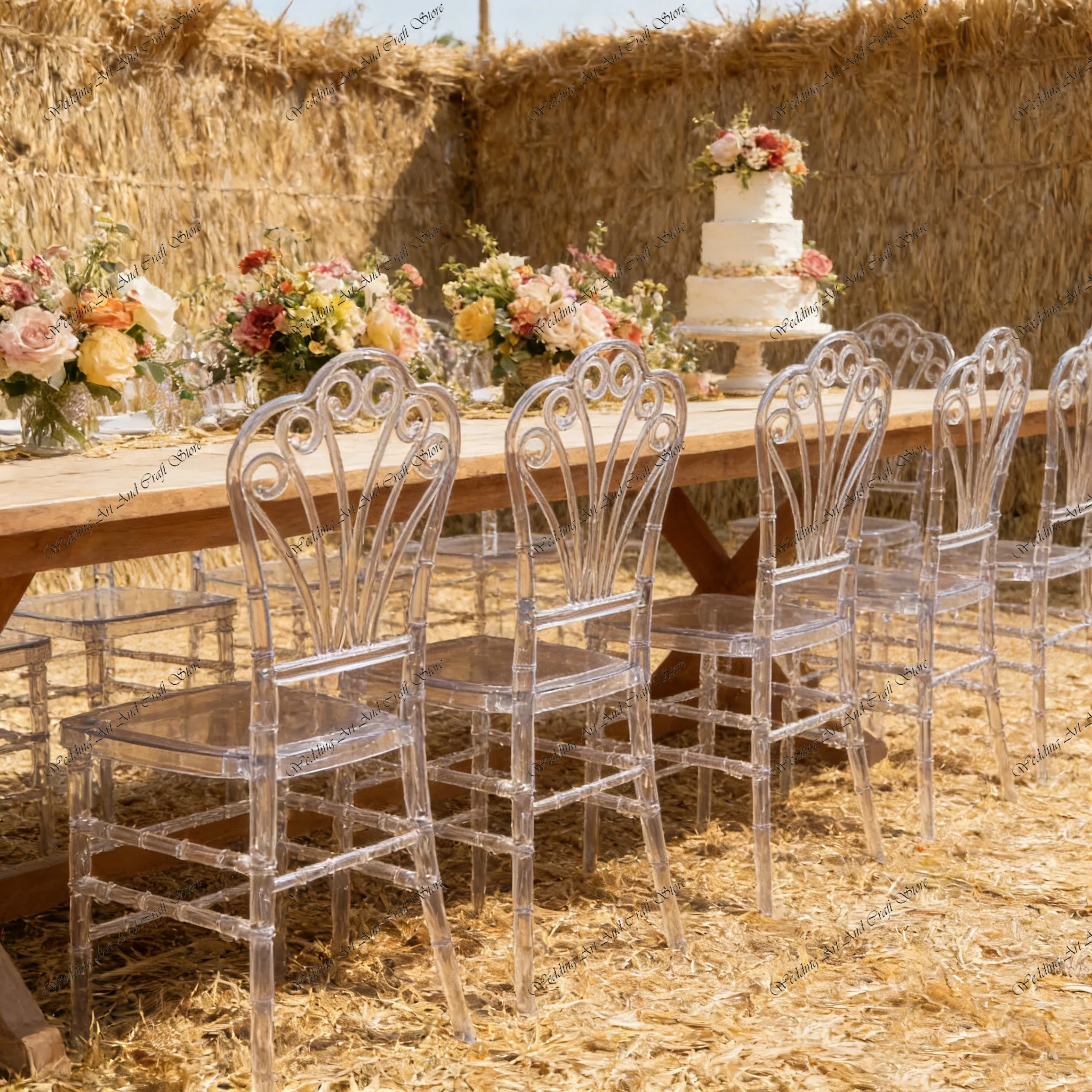 100pcs f30 High Quality Clear Acrylic Wedding Event Chair Wedding Chairs Banquet Outdoor Party Modern Wedding Chair ivy911