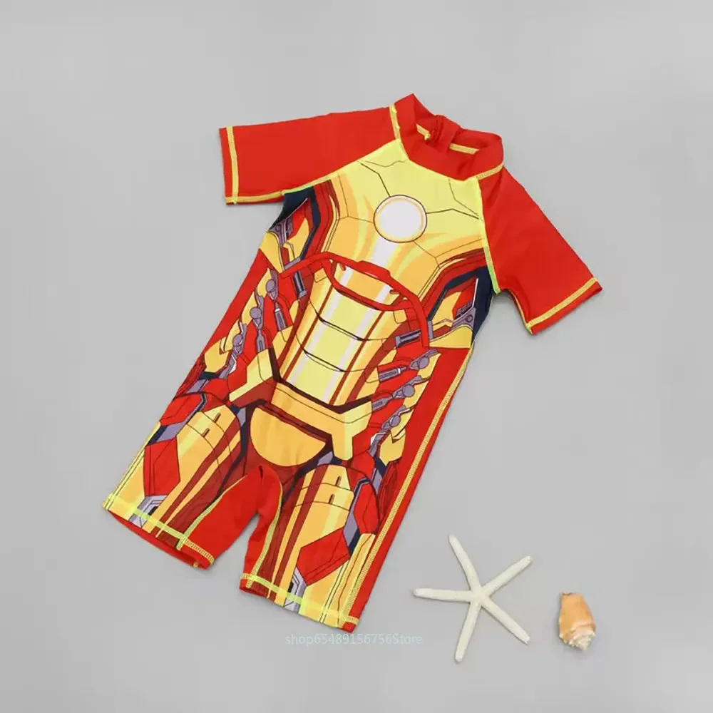 Costume da bagno per bambini supereroe Spiderman Costume Cosplay Iron Man Captain America bambini costumi da bagno ragazzi ragazze costumi da bagno