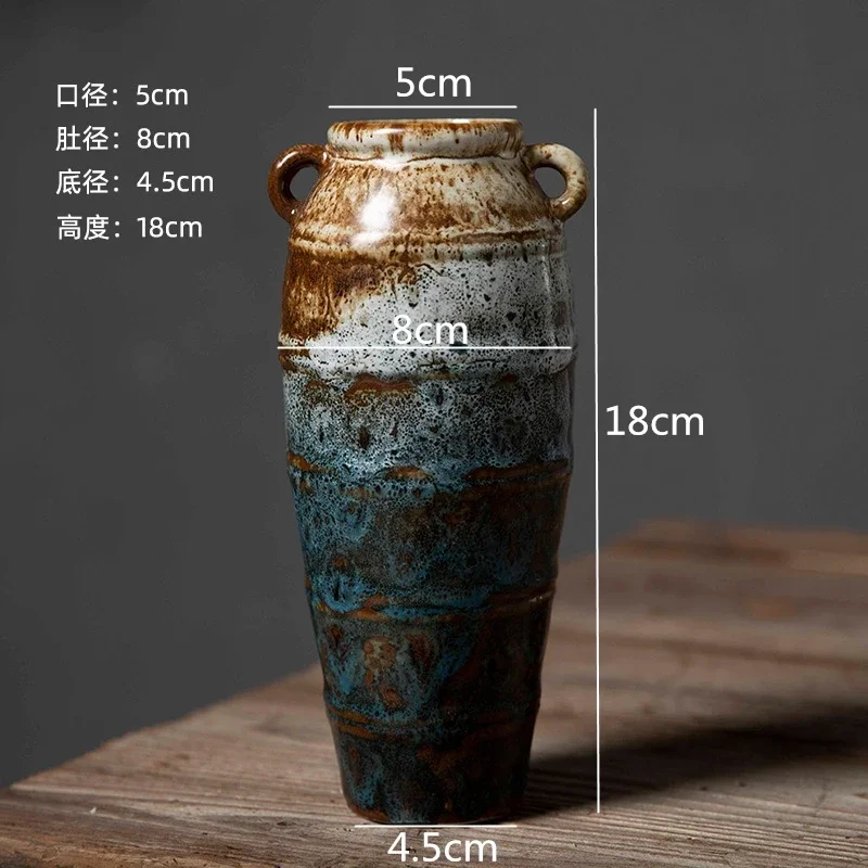 لصنع الزراعة المائية القديمة السيراميك المزهريات زخرفة الأصالة الرجعية نمط تأثيث المنزل سطح المكتب تشكيلة زهور تزيين