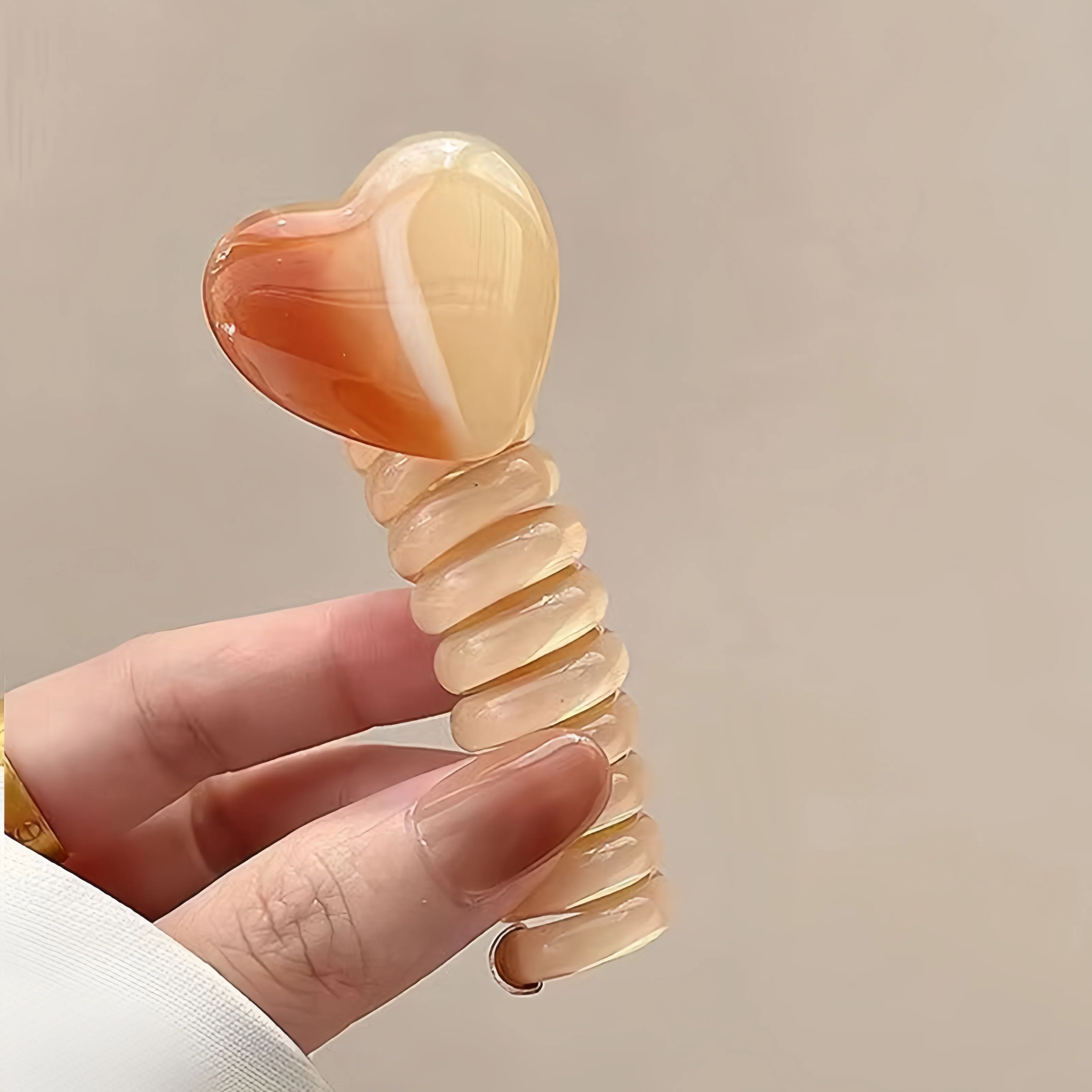 Elastische Haarbänder aus Gummi, hochwertige Telefonleitung, Haargummis, Schlaufe gebunden, Pferdeschwanz, Zopf, Haarseil, Haargummis, Haar-Accessoires – Detail 7