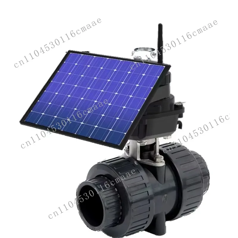 Solar Water Valve -4G LORA  WIFI  Programmable Irrigation Controller Agriculture Water Irrigation Solar Energy Ball Valve