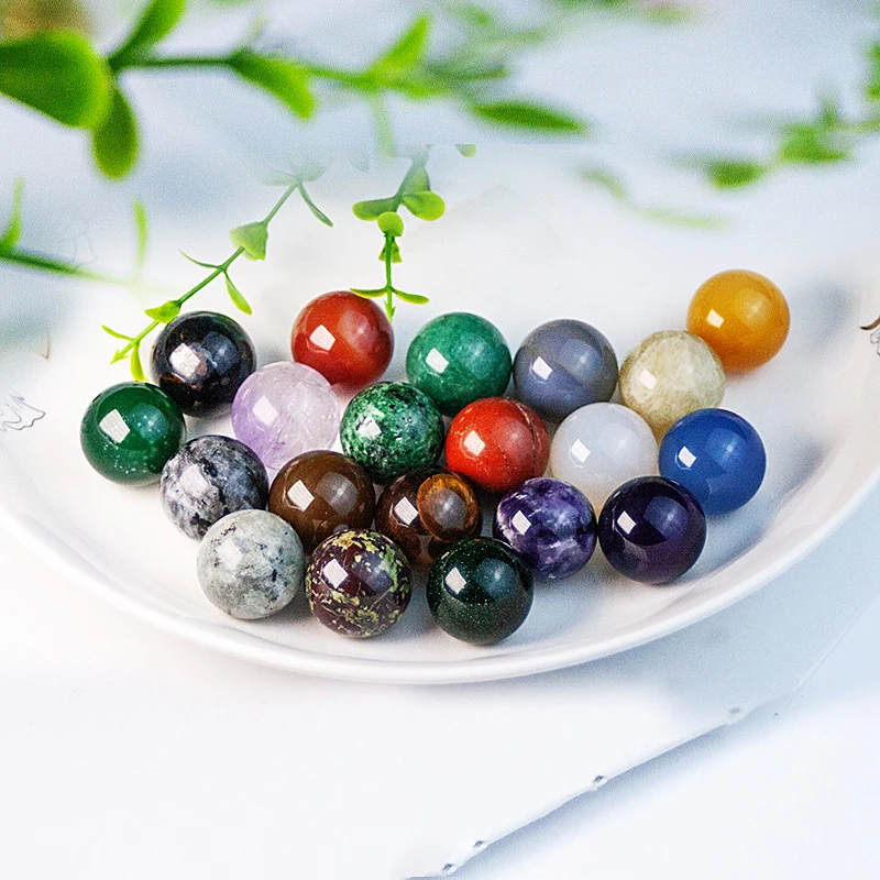 Genuine Natural Crystal Ball Set Polished Spheres Reiki Healing Chakra Stones Smooth Surface Authentic Mineral Crystal Crafts Hi