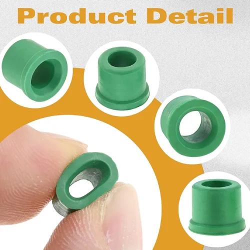 Imagen 2 del producto 100 Uds. Juntas de carga de acoplamiento rápido verde 1/4 ""Junta de sellado de manguera HVAC Kit de reparación de junta tórica de sellado de colector de goma para R410A/R134A