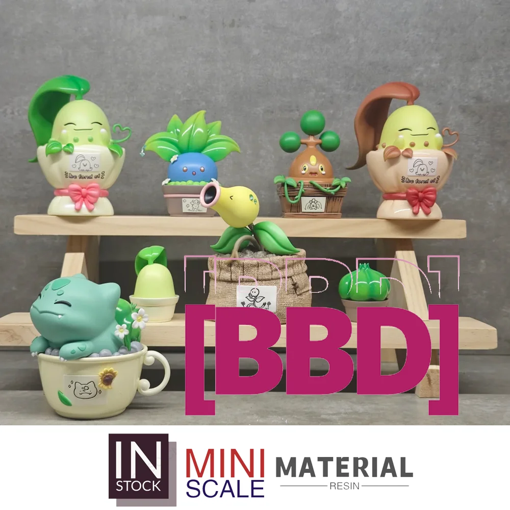 [En stock] Figura miniescala [BBD] Hoppip & Snivy & Pineco & Sprigatito & Bellsprout & Bonsly & Chikorita [Split RE-MENT]