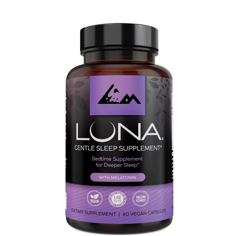 

Luna Sleep Aid | Non habitual natural sleep aid, containing valerian root, melatonin, chamomile, lemon balm, etc