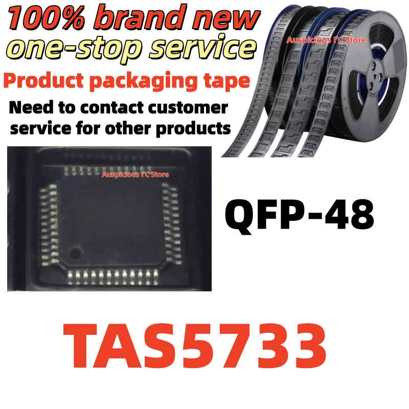 (2-10pcs) TAS5733PHPR TAS5733PHP TAS5733 QFP-48