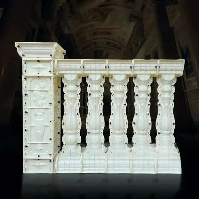 Home Garden Balcony Guardrail Vase Column Roman Column Molds Modern Cement Railing Building Mold European Villa Fence Handrail