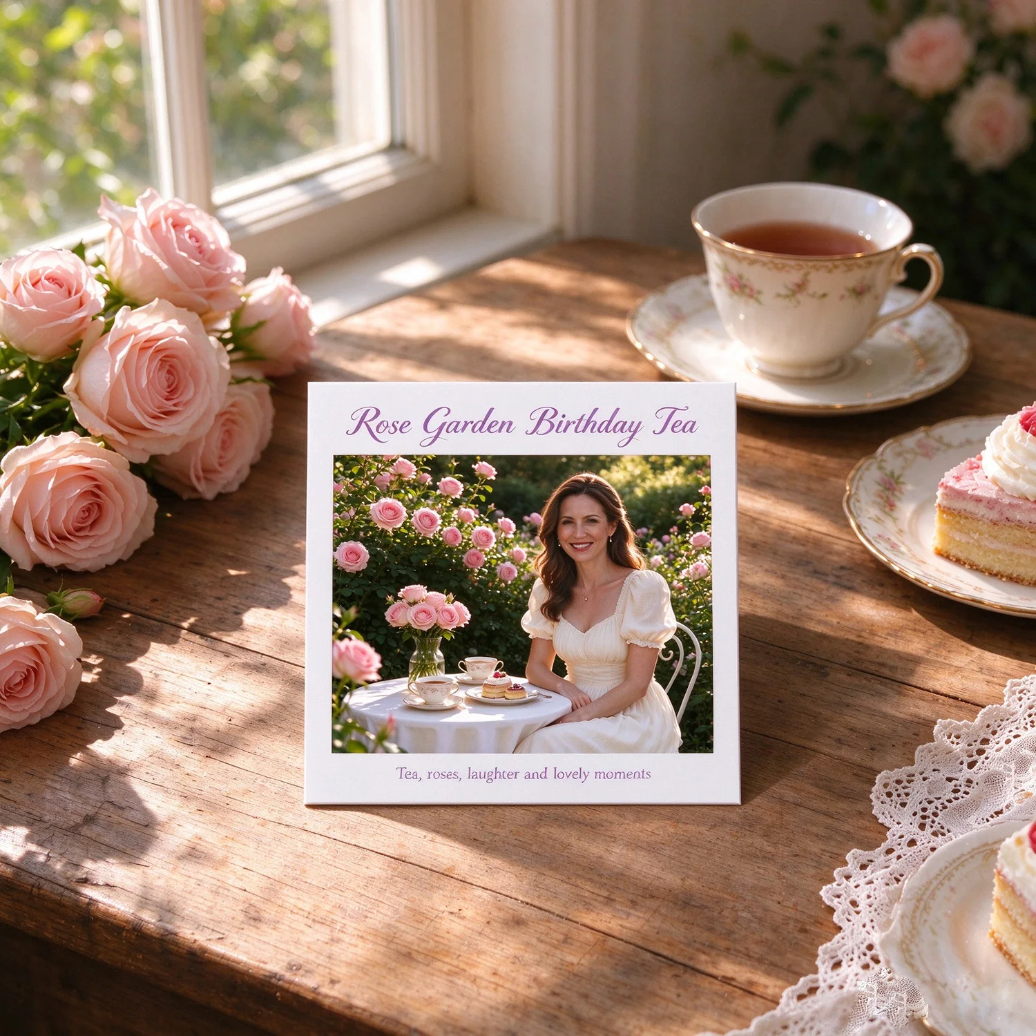 Personalized custom photo printing, allowing for the addition of custom text. Birthday commemorative photos. Upload your picture