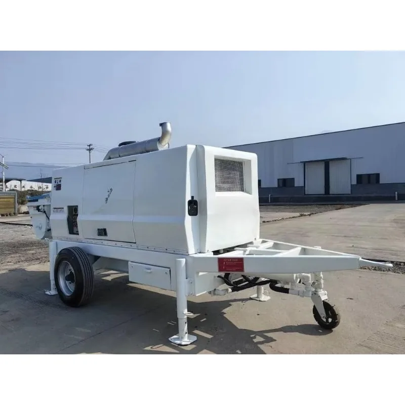 YG Small Mortar Pumping Machine Fine Stone Concrete Pump Portable Cement Plastering Spraying Equipment Building Tool
