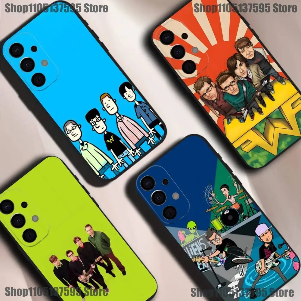 

W-Weezer Band Phone Case For Samsung S25,S24,S21,S22,S23,S30,Ultra,S20,Plus,Fe,Lite,5G Black Cover