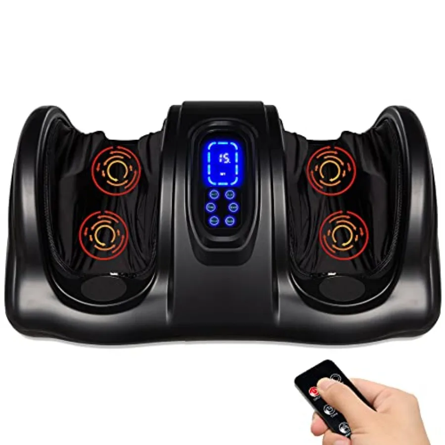 

Best Choice Products Shiatsu Feet Massager for Pain Relief, Plantar Fasciitis, Neuropathy, Blood Circulation, Remote Control w/