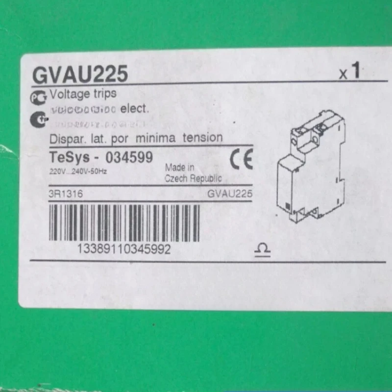 

Brand New Original GV-AU225 AC220V GVAU225 Undervoltage release (MN), GV2-GV3, 220-240V AC 50 Hz Fast delivery