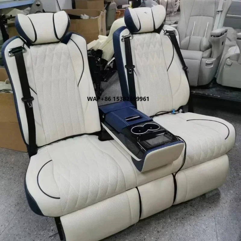 Custom High Quality Luxury Bench Car Seat Adjustable Leather Luxury Rear Electric Truck Lift Seat/bed