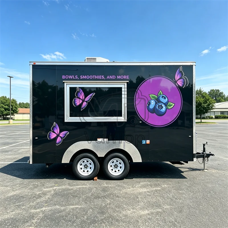 Mobile Kitchen Food Trailer Food Service Truck Custom Concession Trailer Restaurant Business Equipment