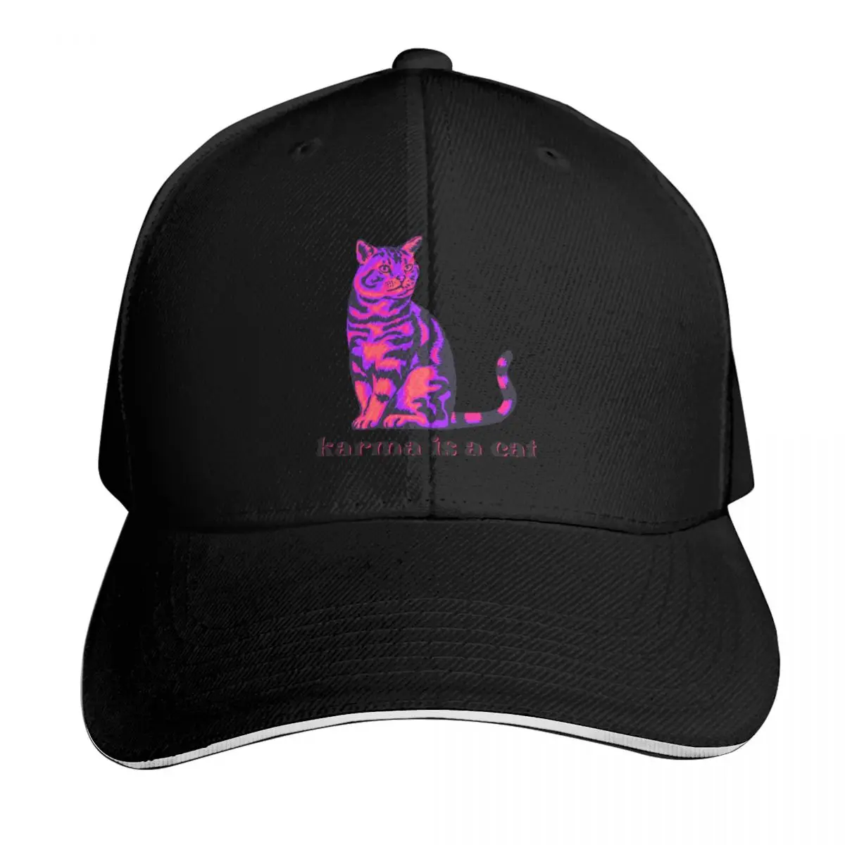 

Karma is a Cat Baseball Cap Wild Ball Hat New Hat Designer Hat Women's Hats For The Sun Men's