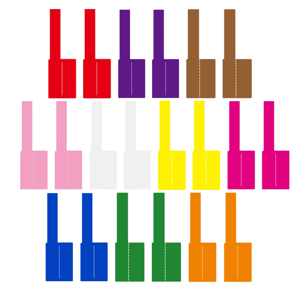 

20 Sheets Cable Labels 10 Colors Each 2 Pieces Self Adhesive Wire Tags for Office Home Colorful Pvc Stickers Printable Storage