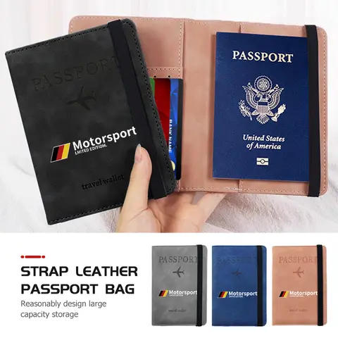 Car Travel Passport Wallet ID Card Holder Protective Cover Purse For BMW F30 E36 F20 E87 E70 E91 E30 E53 F31 F40 E92 E93