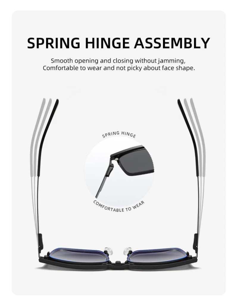 BEMORE Square Alloy Clip on Prescription Glasses Men Polarized UV400 Magnetic Sun Optical Male Graduated Recipe Eyeglasses