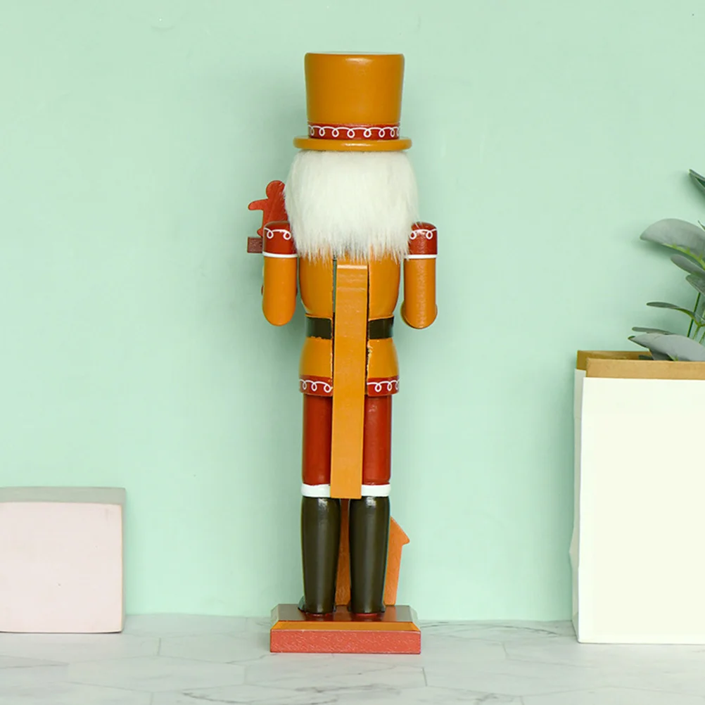 

Gingerbread Man Nutcracker nament Wooden Christmas Decor Pastel Gingerbread House Decoration Holiday Gift Idea