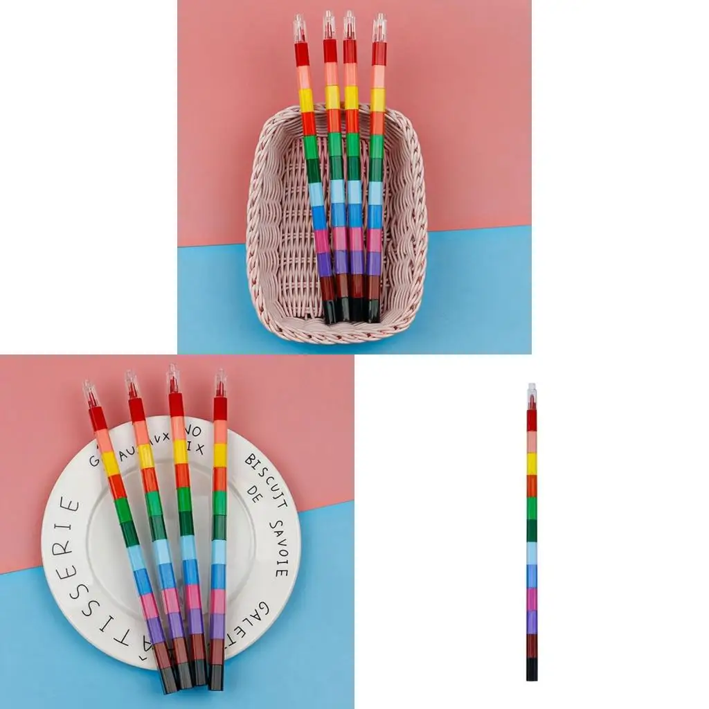 

12Pcs Mini Crayon Pens for Palm Grip DIY Graffiti Recommended Age 3