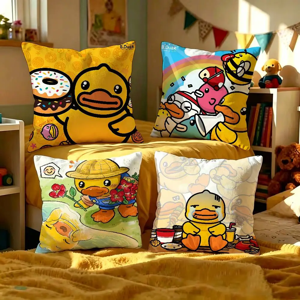 B-B-Duck Duck Toy Brand Personalized picture text home decorative pillows Household Gifts 45x45cm