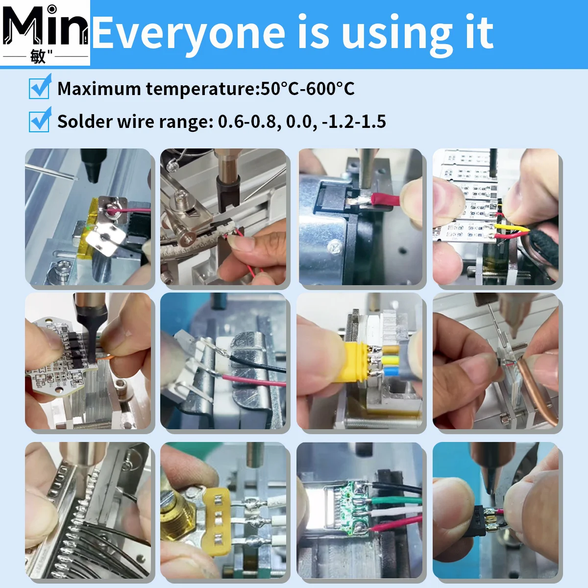 150 200W Semi Automatic Foot Pedal Soldering Machine Spot Welder Soldering Station with 2 Modes for USB DB DC Welding