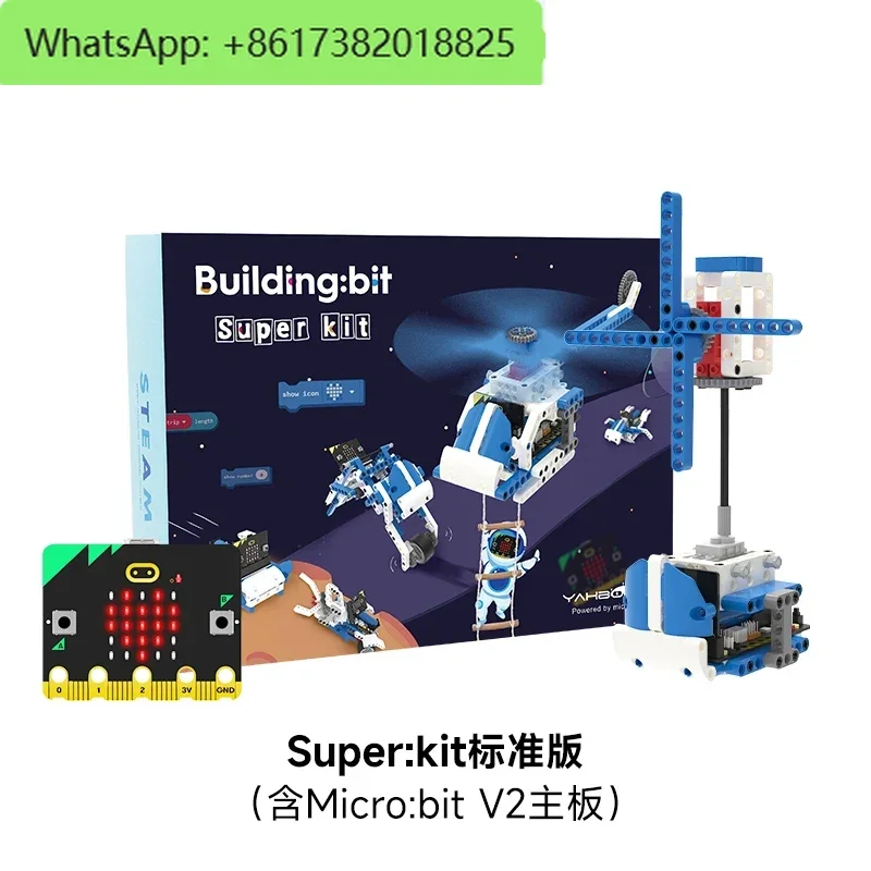 Bloque de programación Microbit Robot Sensor Kit Gráfico Python Car Education