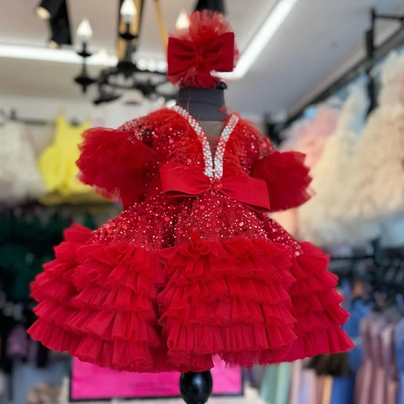 

Детское платье, платье принцессы для девочек, новинка 2025 года, стильная детская пышная юбка, модное детское платье для выступлений, оптовая продажа