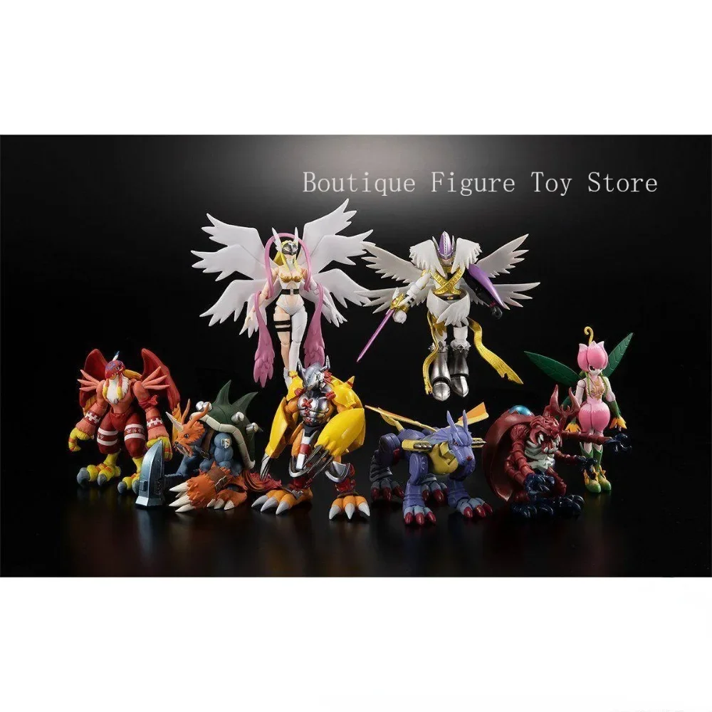 In Stock Original Digimon Adventure Bandai SHODO 1-3 Figure Anime Model Toy Collect Action Gift（Only set includes display base）