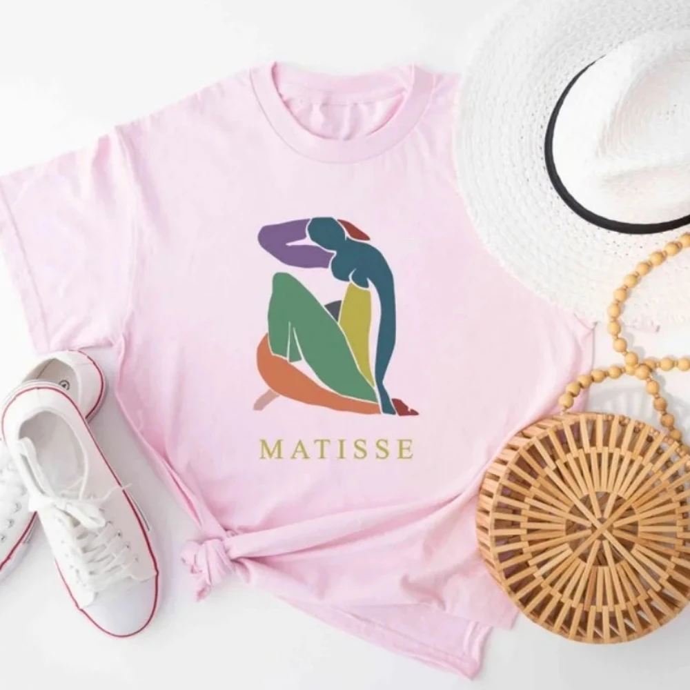 Henri Matisse Art Shirt Abstract Artist Clothes Modern Art Tees Painter Gift Shirt Art Lover Tops High Quality Cotton Tops