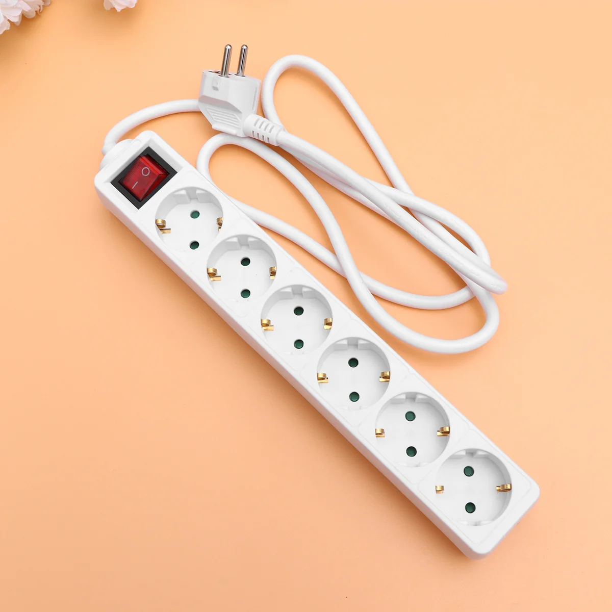 Power Strip Socket EU Plug Patch Board Portable Outlet European Style Multifunctional