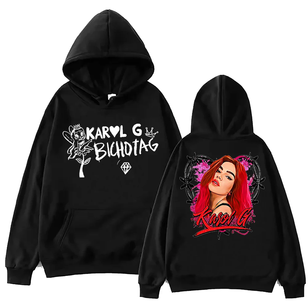 

Karol G Bichota 2024 Tour Hoodie Man Woman Harajuku Pullover Tops Long Sleeve Hoodies Muisc Tour Fans Gift Tops