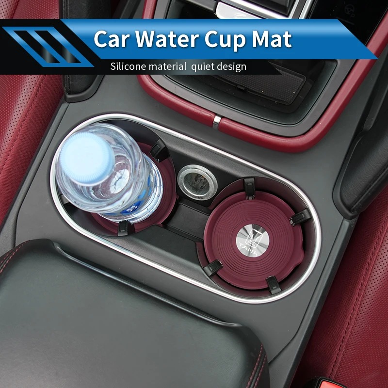 

Silicone Car Coaster Center Console Cup Holder Mat Auto Interior For Great Wall GWM Tank 300 City 300 Border 400 500 PHEV 700