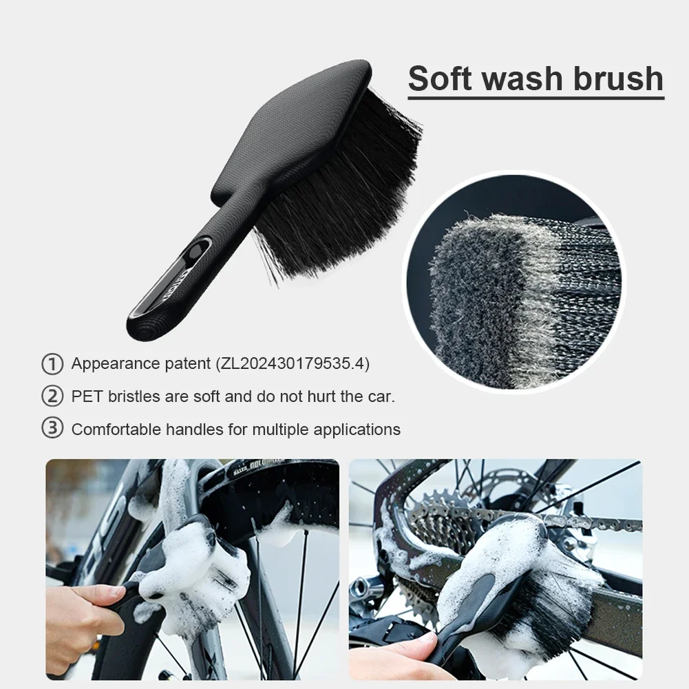 

8 Pieces Bike Clean Brush Kit Bicycle Cleaning Brush Tool Bike Cleaning Kit Accessory for Mountain Road City BMX & Folding Bike