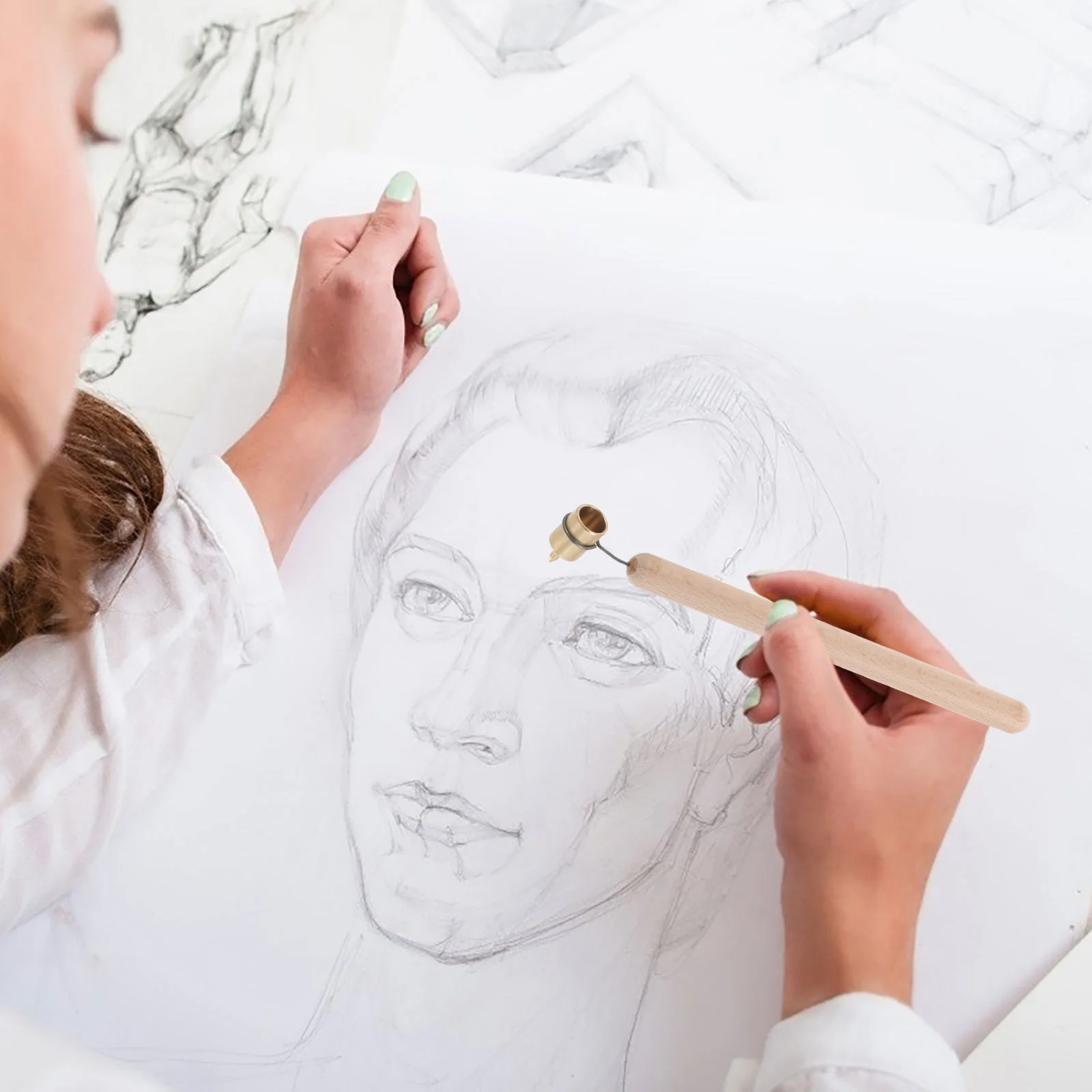 

Ручка с гладким потоком, 0,3 мм, тонкий наконечник для наскальной живописи, ремонта царапин, художественных творчества, портативный, легкий, легко чистится