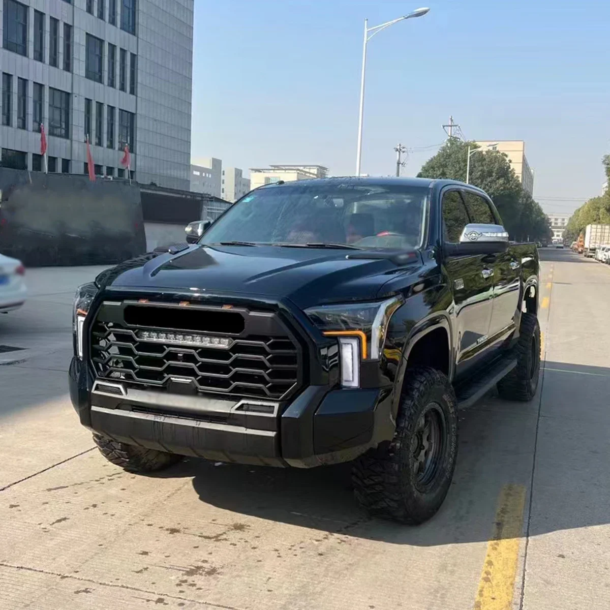 Modification Upgrade hood fender bumpers body kit for Toyota tundra 2014-2020 to 2023 TRD pro.