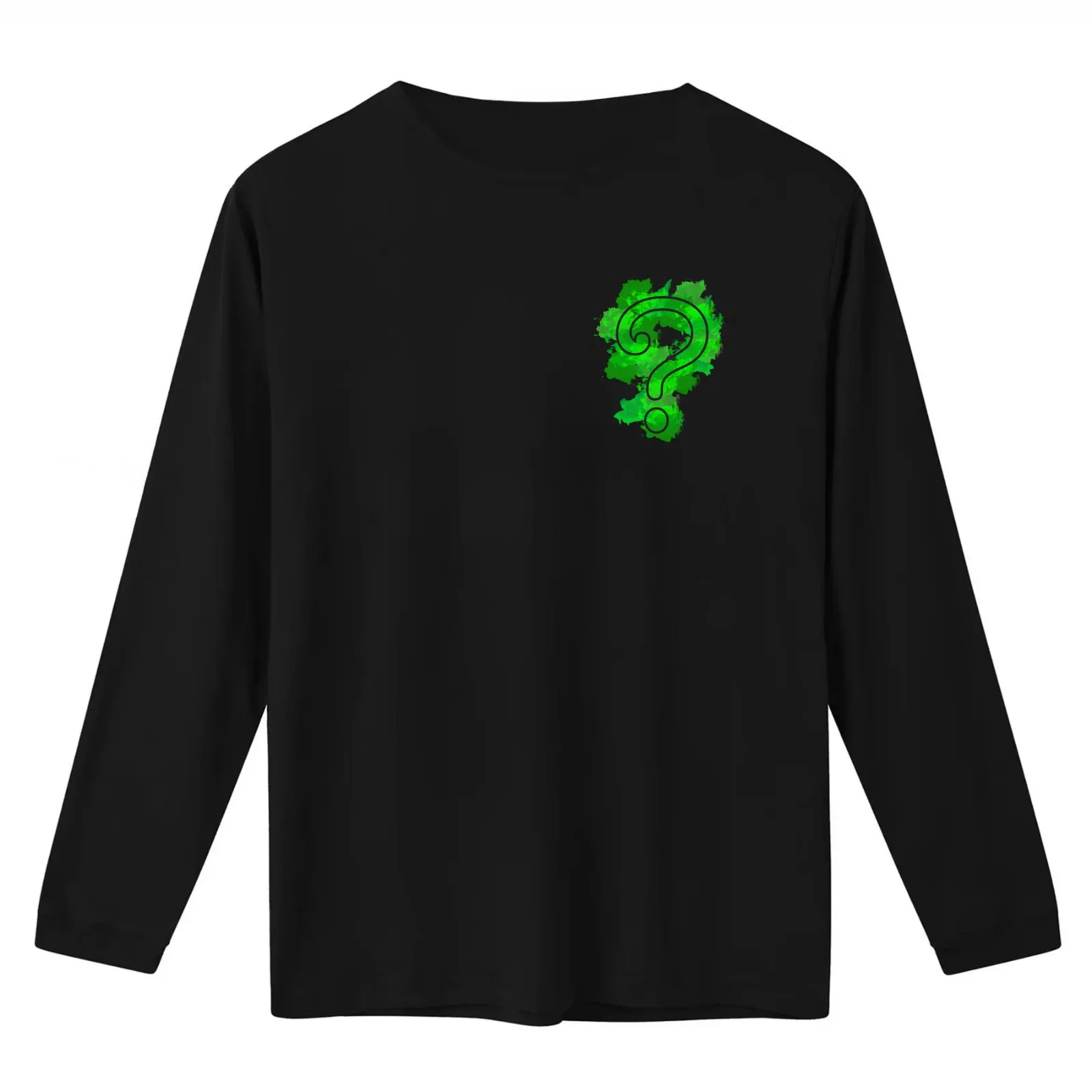The Riddler question mark T-Shirt Summer Casual Cotton Tee Oversized Streetwear Tops Vintage Graphic Print Unisex Men Women