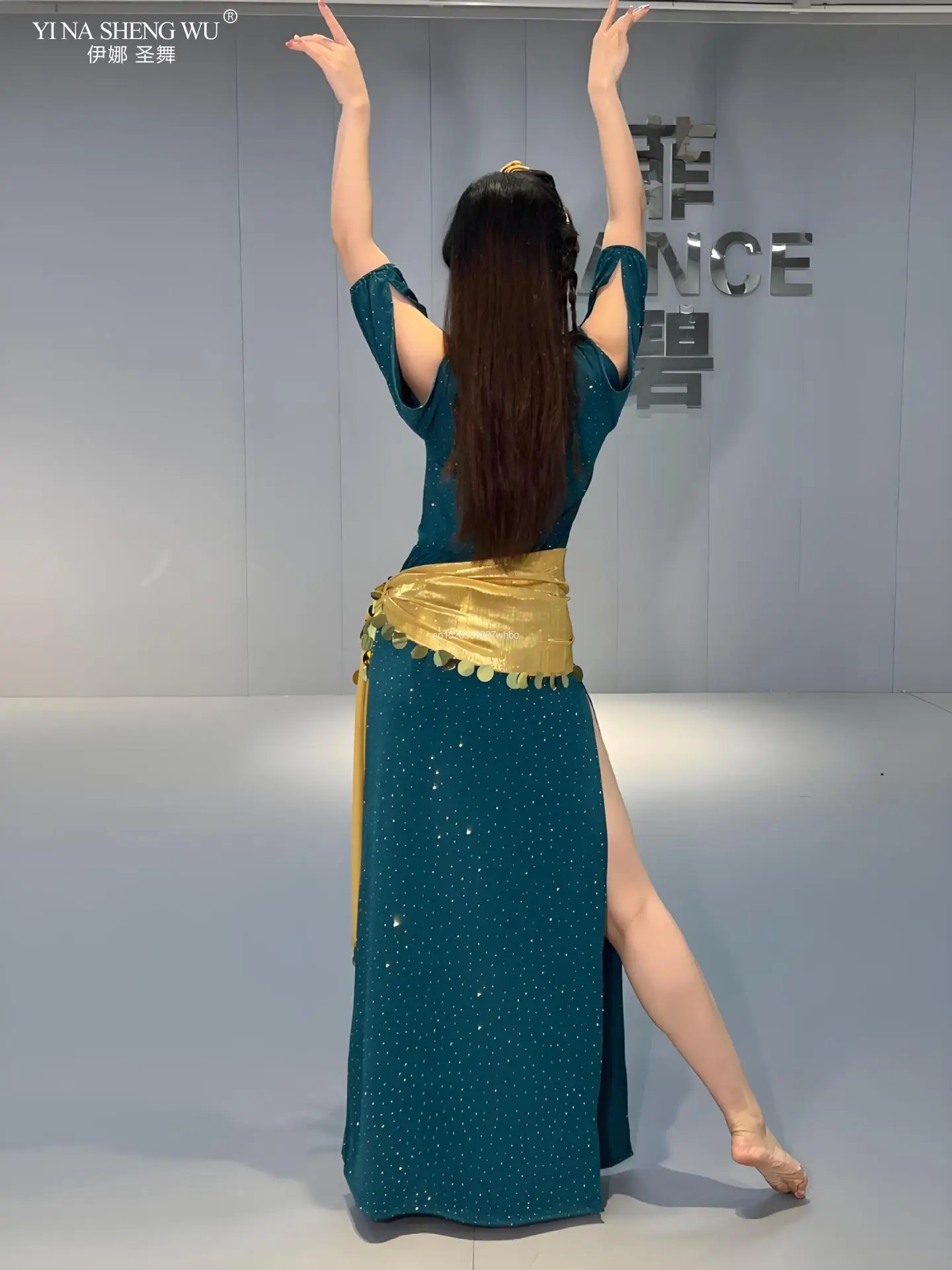 3 قطعة مجموعة ملابس الرقص المهنية بلدي الرقص الشرقي أداء زي سيدة ممارسة الرقص مجموعة رداء شعبي عمامة الخصر سلسلة