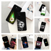 Black Matte Phone Case For Xiaomi Mi Poco X5 C55 C50 C40 X4 Pro X3 NFC M5 M4 5G F4 GT F3 M3 F1 M5S Focus Football Soft Cover