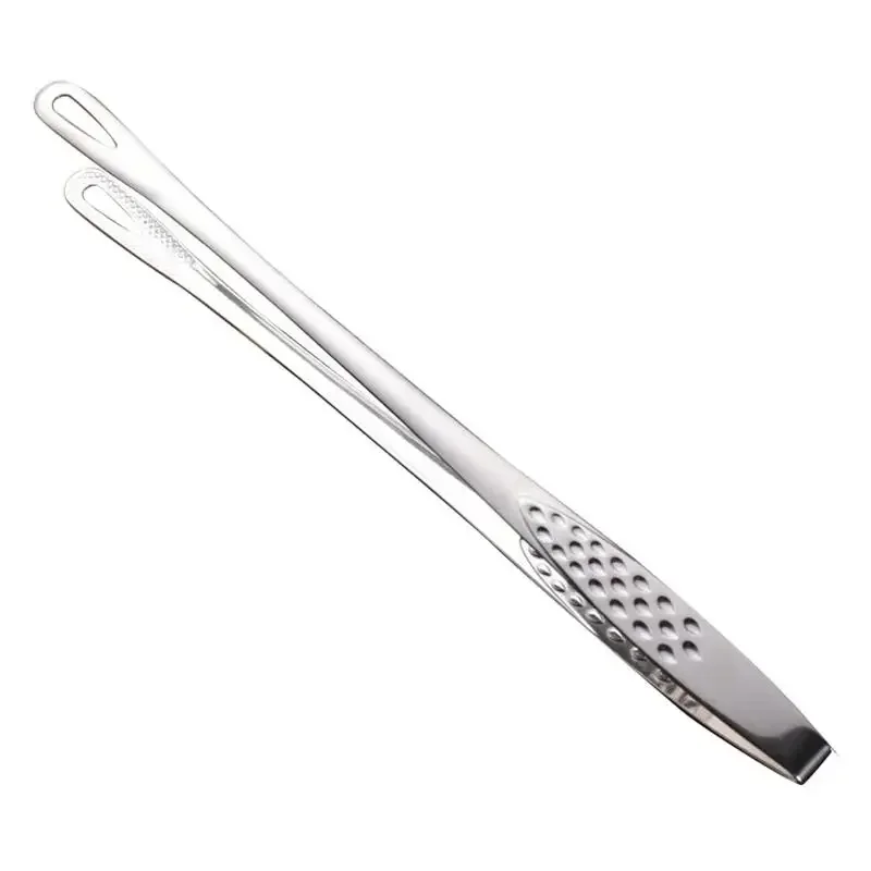 1pc 304 Stainless Steel Food Tongs Long Handle Non-Slip Barbecue Tongs Steak Tongs Kitchen Cooking Tools kitchen accessories