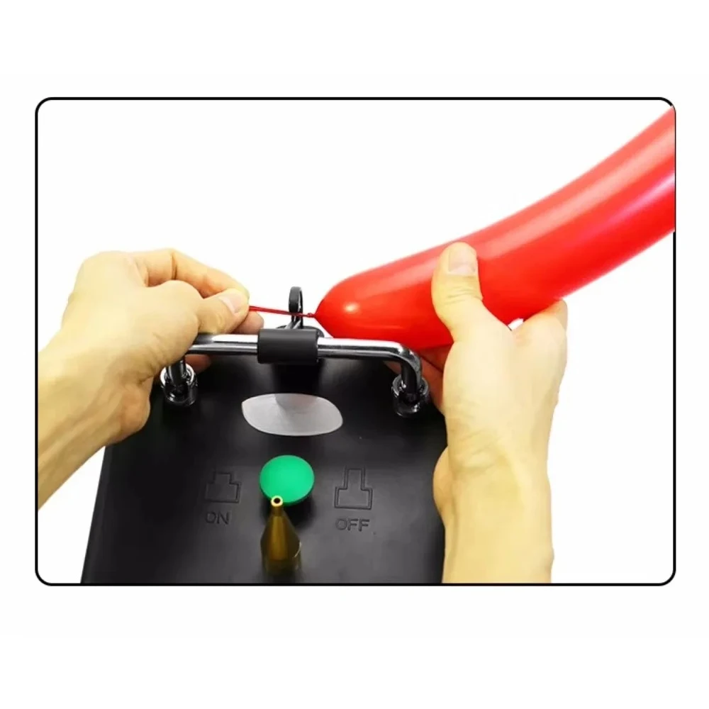 High quality Electric Single Nozzle PVC Balloon Pump with Timer Custom Mark