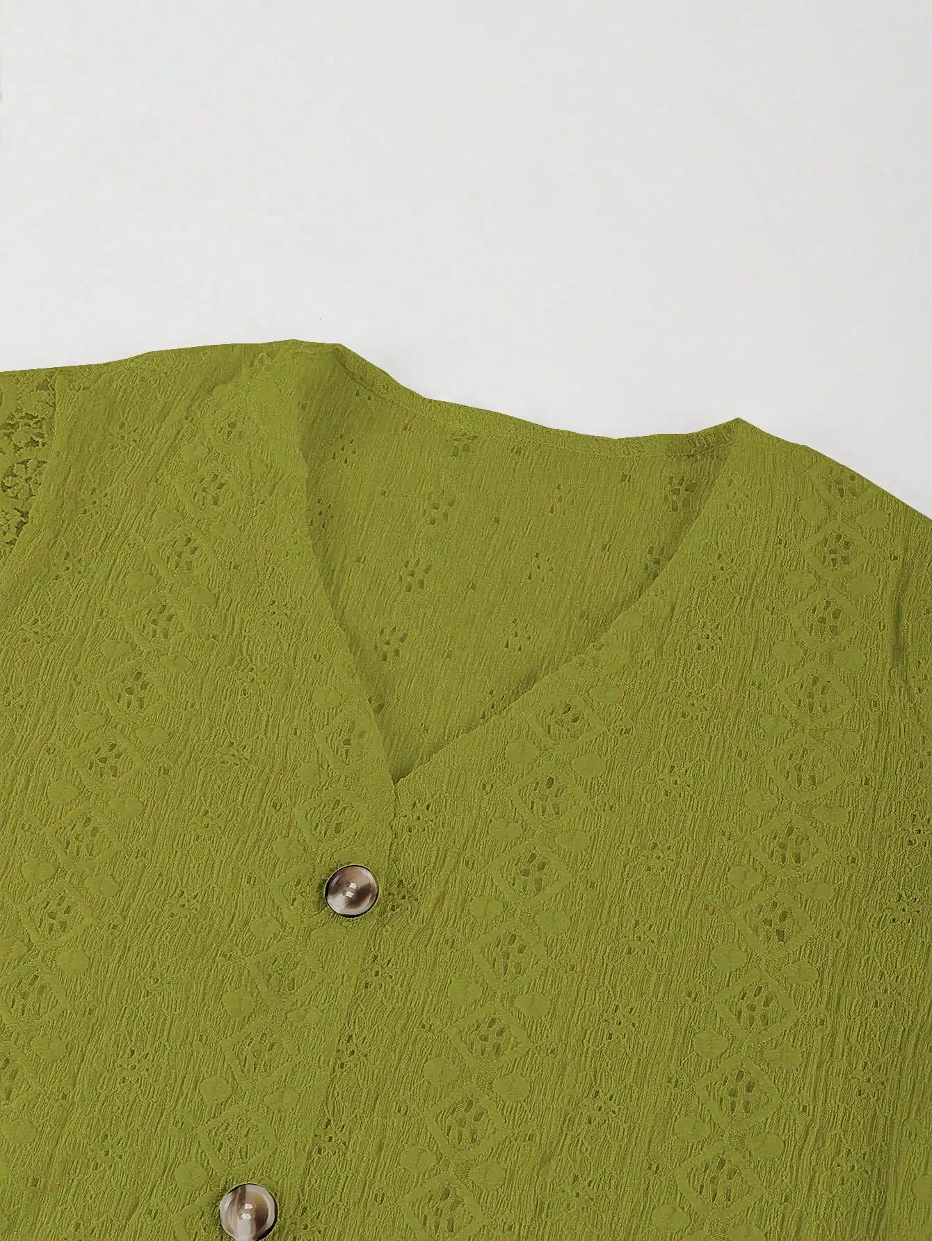 Elegante, lässige Damenbluse mit kurzen Ärmeln – perfekt für den Wochenendurlaub – Detail 1