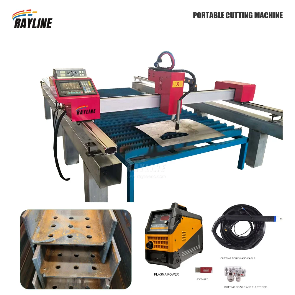 CNC Plasma Cutting Machine 2.0*3.0m Gantry CNC Plasma Cutter Steel Cutting Machine 60/100 Amp Plasma Source 1525 1530 2530 2560
