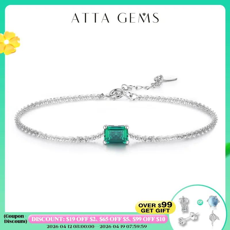 

New Arrivals 925 Sterling Silver Moissanite Diamond Emerald Gemstone Bangle Charm Wedding Tennis Bracelet Fine Jewelry Wholesale