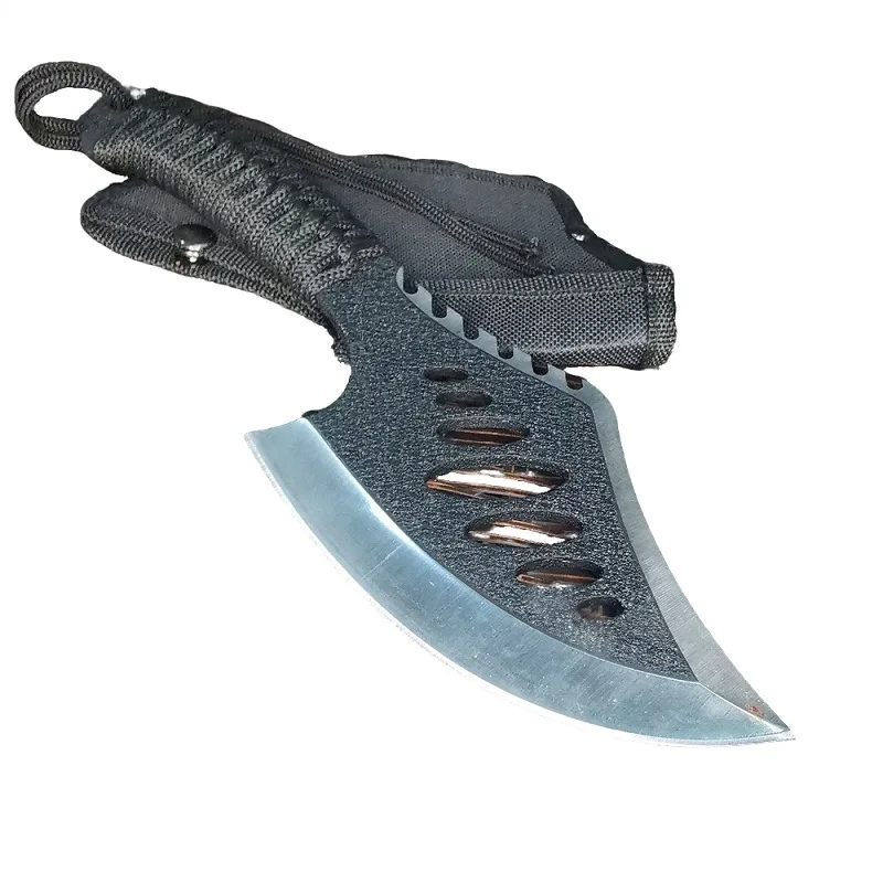 야외 고경도 다목적 목공 도끼 캠핑 고 탄소강 허리 도끼 도마 나무 전술 도끼 로깅 도끼