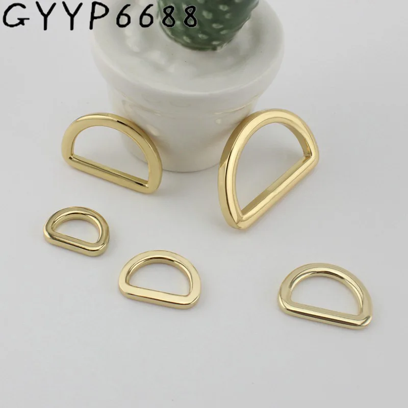 30-100pcs 13mm 16mm 19mm 25mm 33mm 38mm High quality Welded Belt Strap D ring Handbag Webbing Adjusted Alloy Adge D Ring