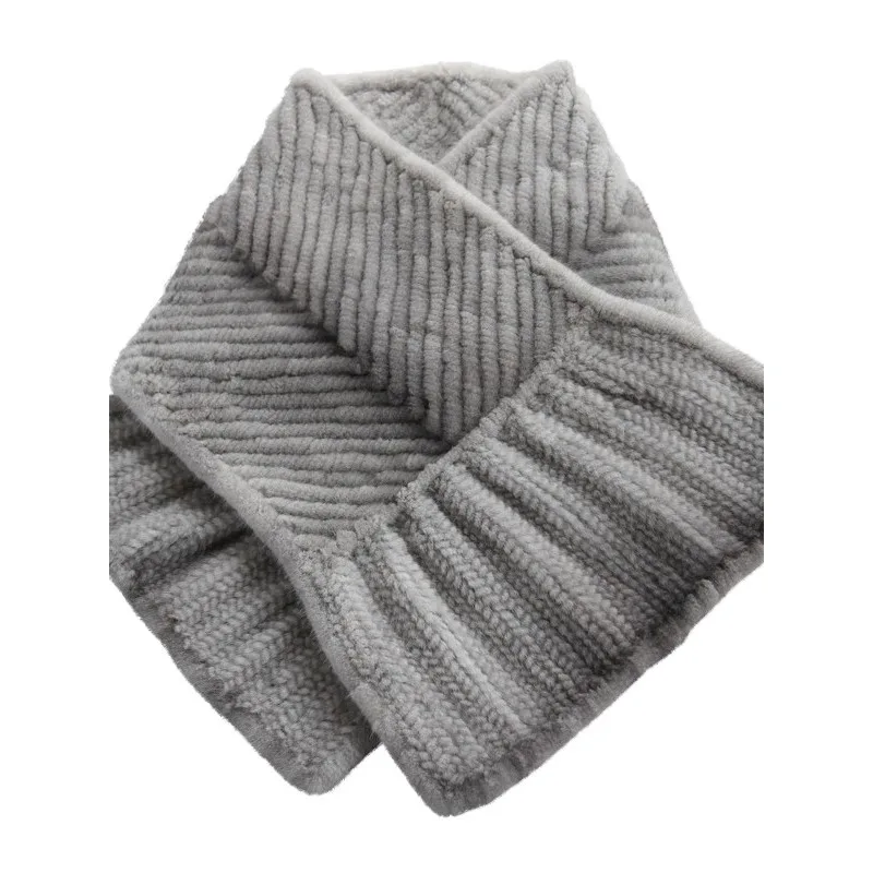 

2025 imported mink pure hand-woven fur shawl double-sided herringbone braided mink scarf fur cape