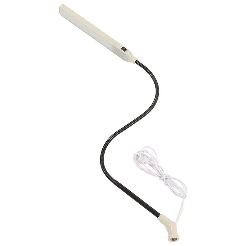A25F-Industrial Task Lamp, 10W LED Sewing Machine Light Featuring 64 Bright Beads, Flexible Gooseneck, Dimmable US Plug