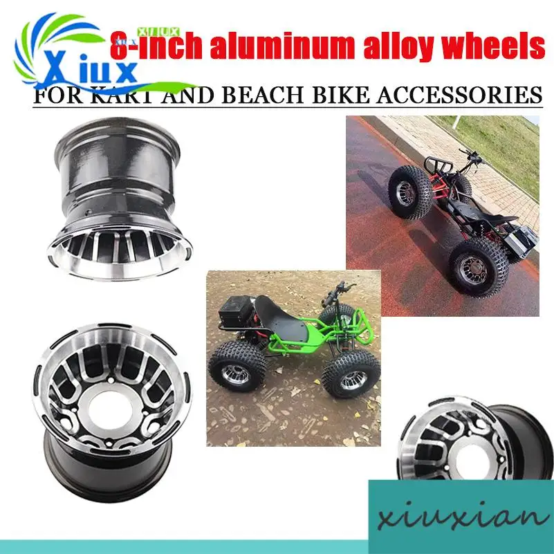 

8 Inch Tires Wheel white hub 8 Inch 19X7-8 inch 18* 9.5-8 inch Wheel Rims for ATV parts